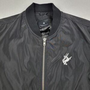 Remy Martin Bomber Jacket Mens Medium M Black Embroidered Logo ** READ‎